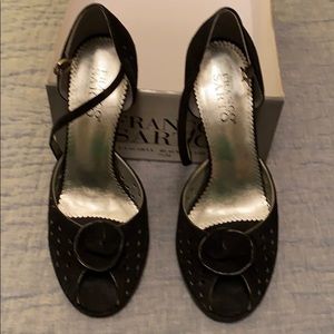 Franco Sarto L-Lacarta Black Suede, size 7.5